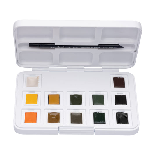 van Gogh Water Colour Pocket Box Shades of Nature Set of 12