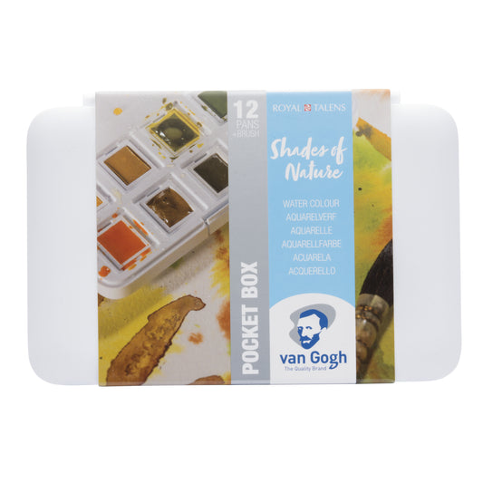 van Gogh Water Colour Pocket Box Shades of Nature Set of 12