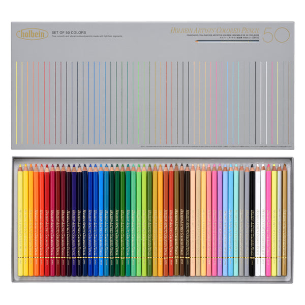 Holbein Artists' Colored Pencil Set of 50 - Basic – Opus Art Supplies