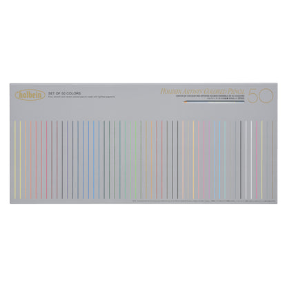 Holbein Artists' Colored Pencil Set of 50 - Basic