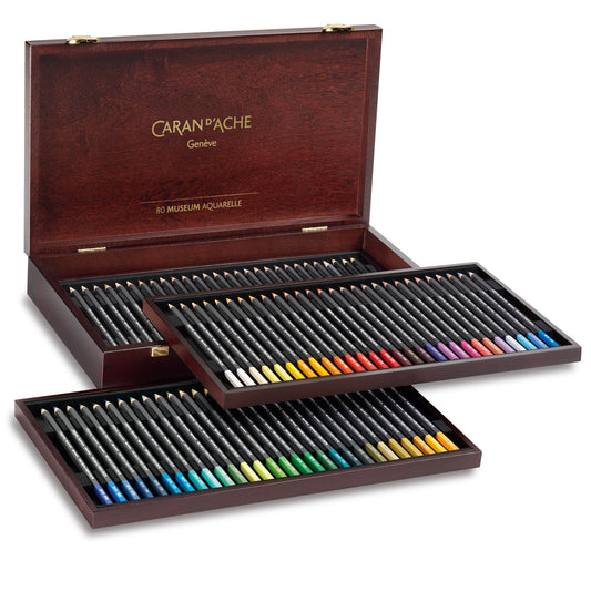 Caran d'Ache (Special Order) Museum Aquarelle Wooden Box Set of 78
