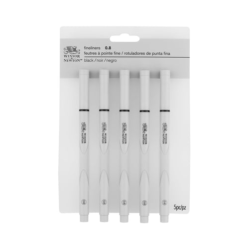 Winsor & Newton Fineliner Pen Set - 0.8 Set of 5 Black