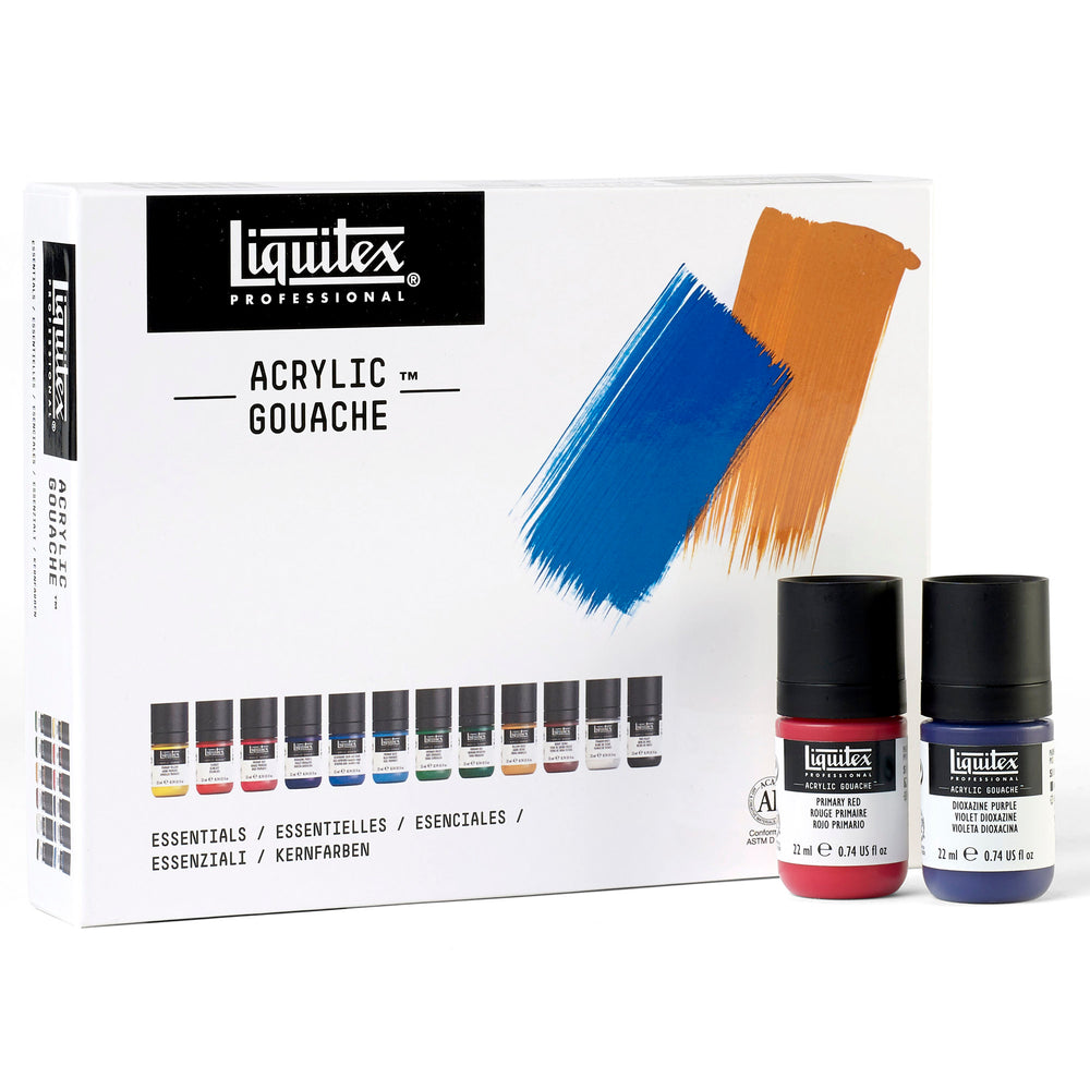 Liquitex Soft Body Acrylic Essential Colors, Set of 12