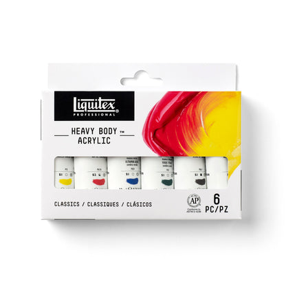 Liquitex Professional Heavy Body Acrylics Set of 6 x 22ml tubes