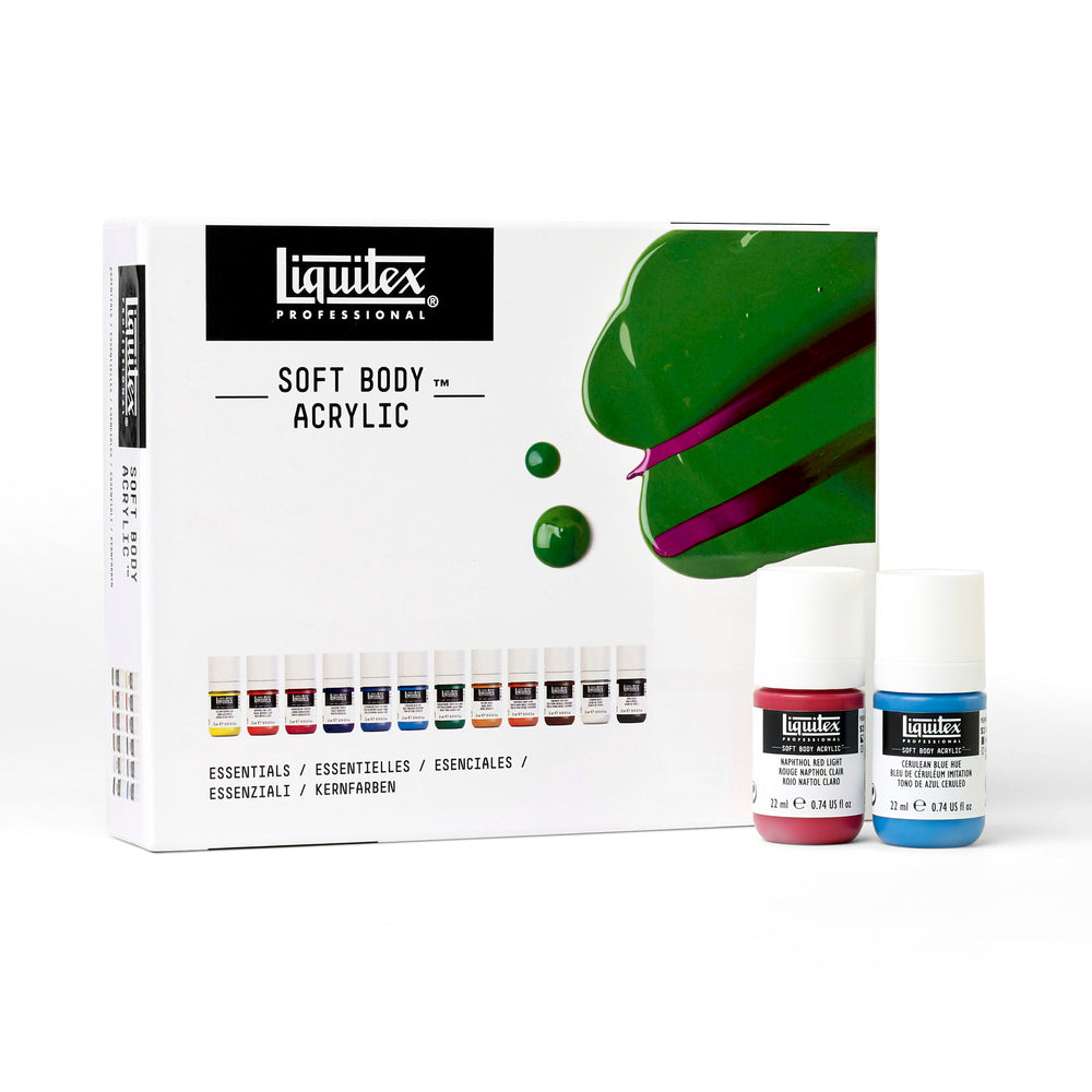 Liquitex Professional Soft Body Essentials Set of 12 x 22ml