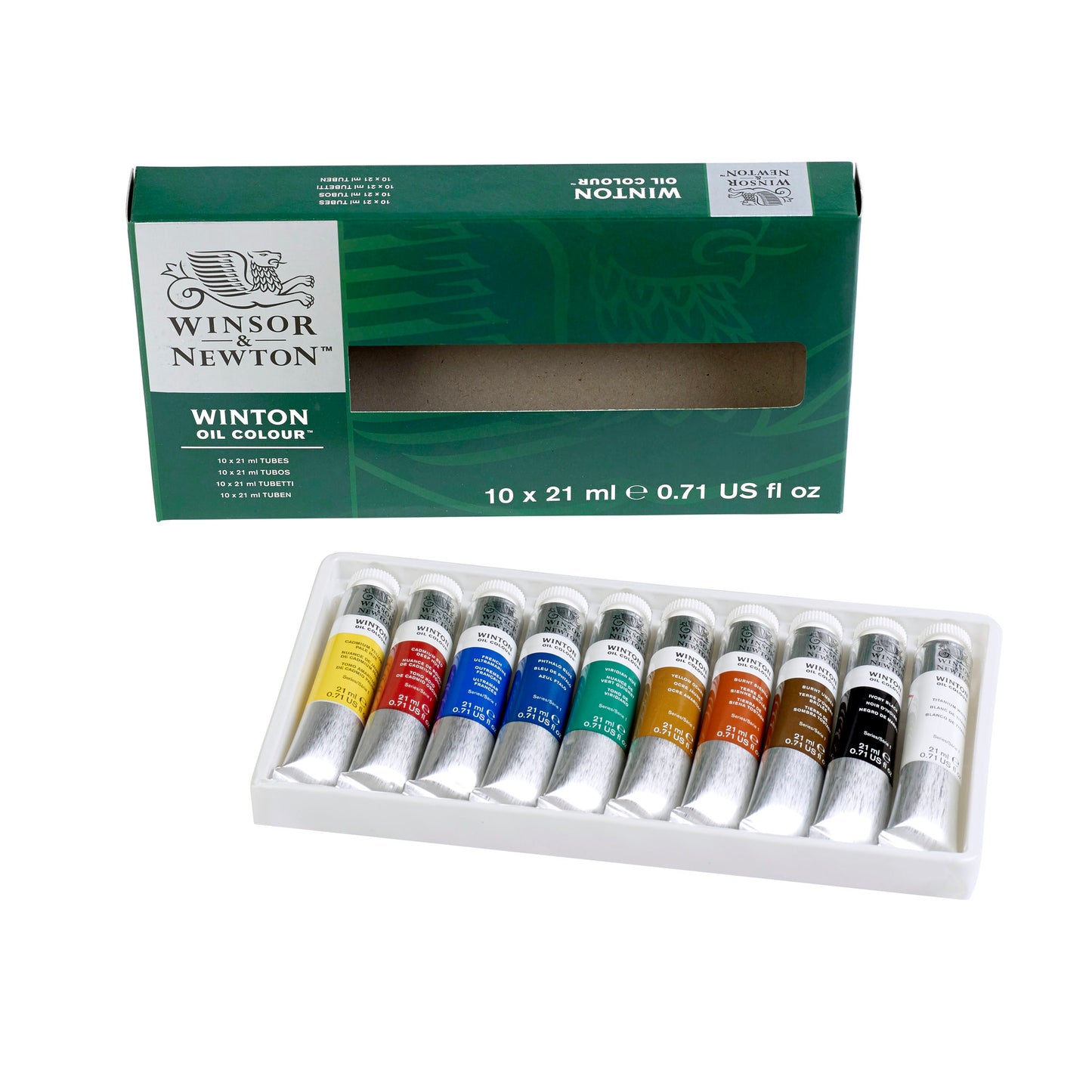 Winsor & Newton Winton Oil Colour Set of 10 x 21ml