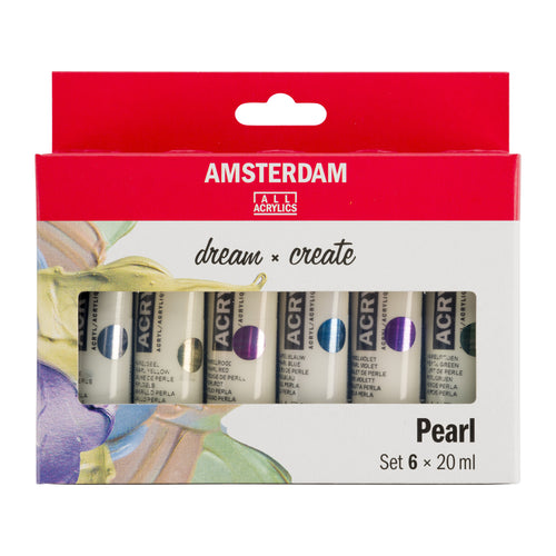 Amsterdam Acrylics Pearl Set of 6 x 20ml