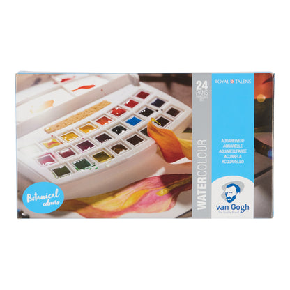 Van Gogh Pocket Box Set of 24 Pans - Botanicals