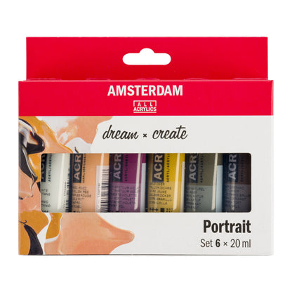 Amsterdam Standard Series Acrylic - Portrait Set of 6 x 20ml