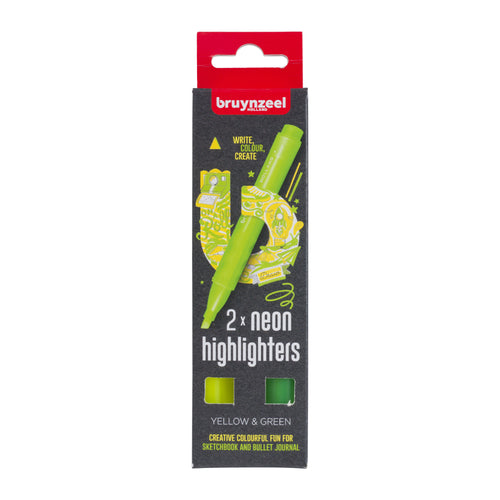 Bruynzeel Highlighter Yellow & Green - Set of 2 Now or Never