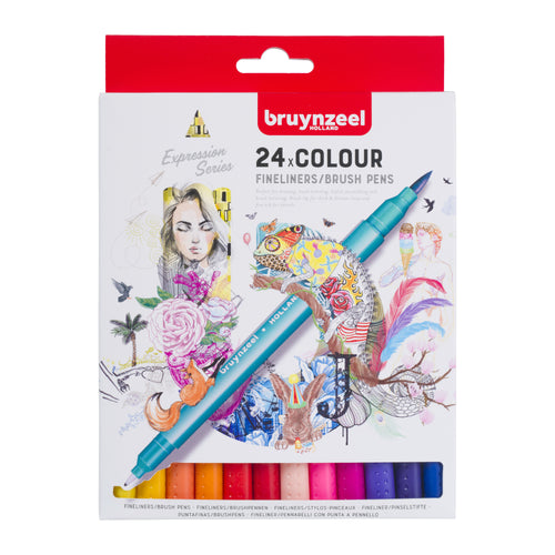 Ecoline Brush Pen Primary Set of 5