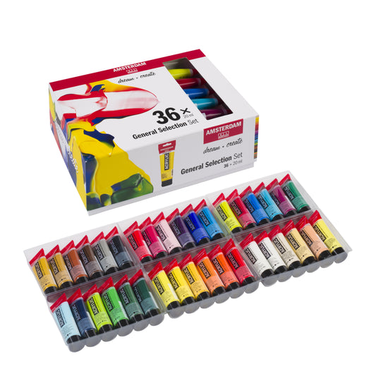 Amsterdam Standard Series Acrylic - General Selection Set of 36 x 20ml