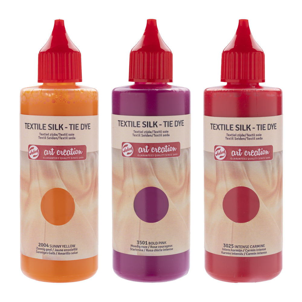 Talens Art Creation Tie Dye with Textile Silk Set - Sunburst Pink