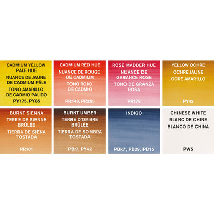Winsor & Newton Cotman Watercolour Pocket Portrait Set of 8