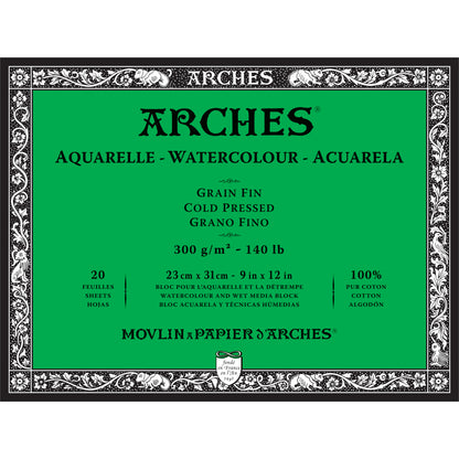 ARCHES Watercolour Blocks 140 lb Cold Press