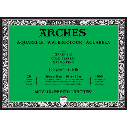 ARCHES Watercolour Blocks 140 lb Cold Press