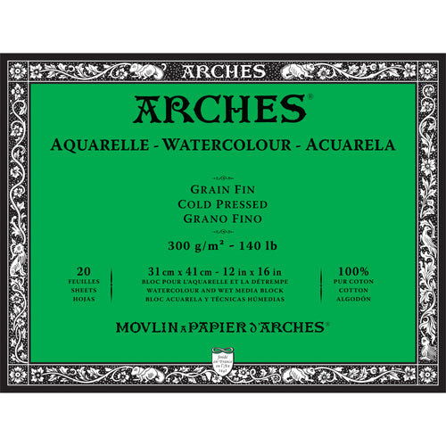 Arches Watercolor Sheet Paper 22x30 90lb (185g) Cold Press - Wet Paint  Artists' Materials and Framing