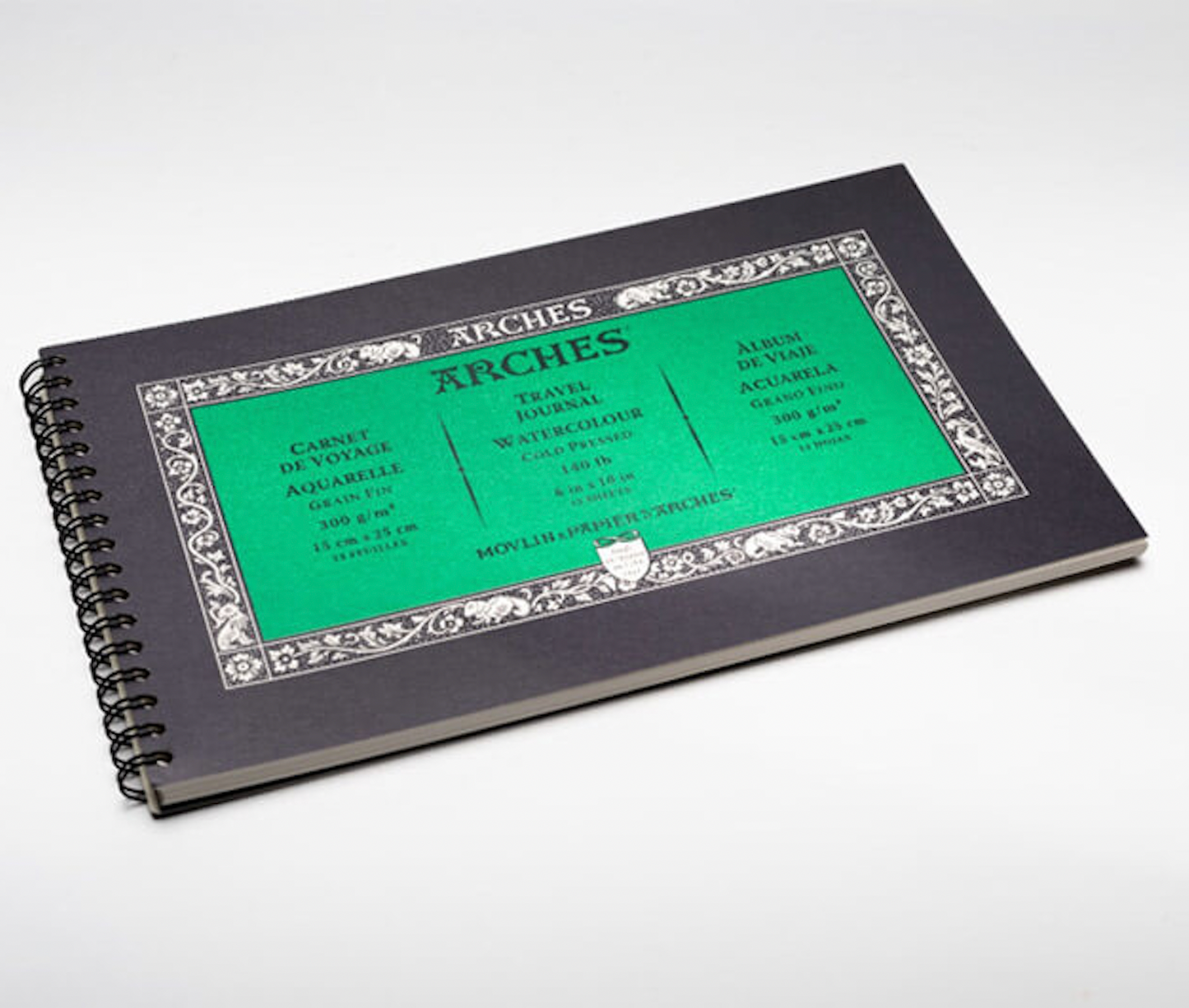 ARCHES Watercolour Travel Journal 140lb/300gsm Cold Pressed 10" x 6"