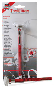 Wicks & Wax Stainless Steel Thermometer