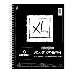 Canson XL Black Drawing Paper Pad - 9" x 12"