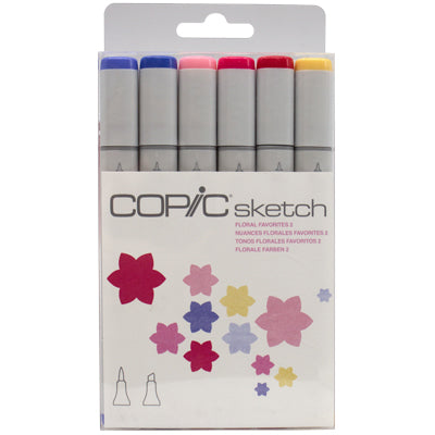 COPIC Sketch Marker Floral Pen Set of 6