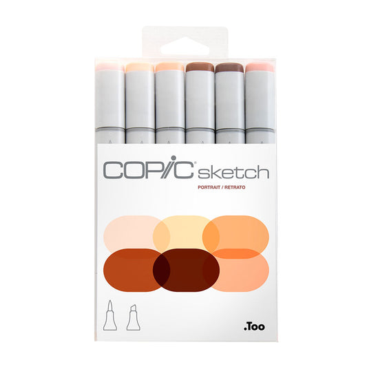 COPIC Sketch Marker - Portrait Set of 6