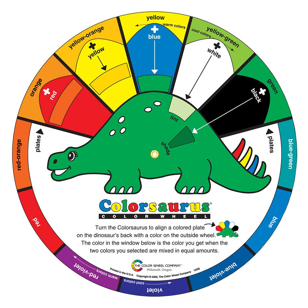 Colorsaurus Color Wheel 9.25"D