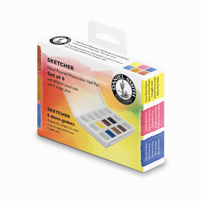 Daniel Smith Extra Fine Watercolors Half Pan Set of 6 - Sketchers