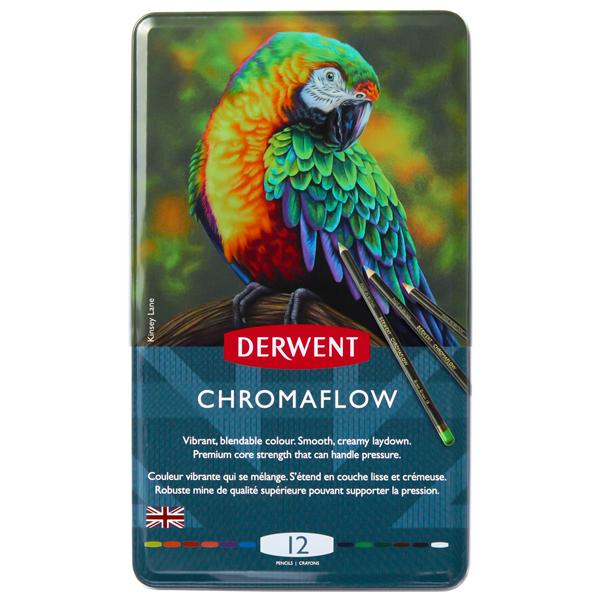 Derwent Chromaflow Pencil Tin Set 12