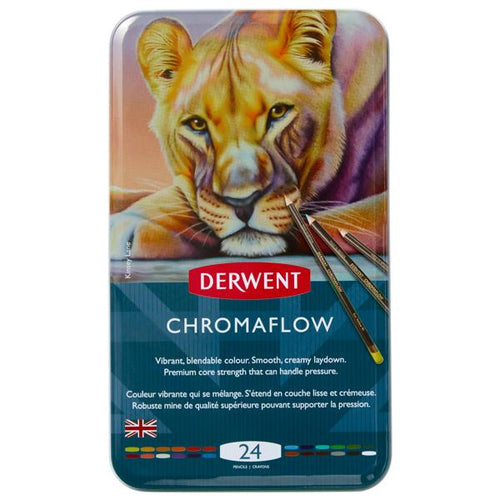 Derwent Chromaflow Pencil Tin Set 24