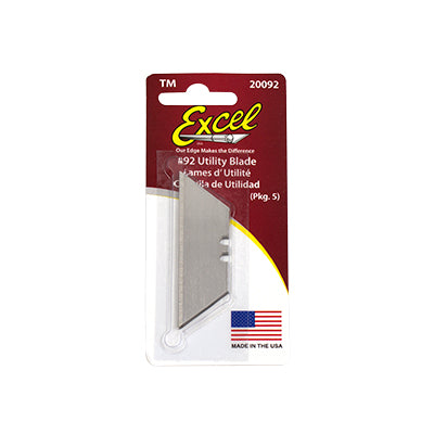 Excel #92 2-Notch Utility Blades Pack of 5