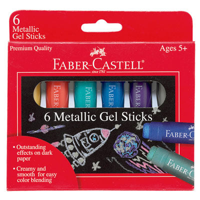 Faber-Castell Gel Stick - Metallic Colours Set of 6
