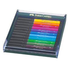 Faber-Castell PITT Artist Brush Pen Bright Set of 12