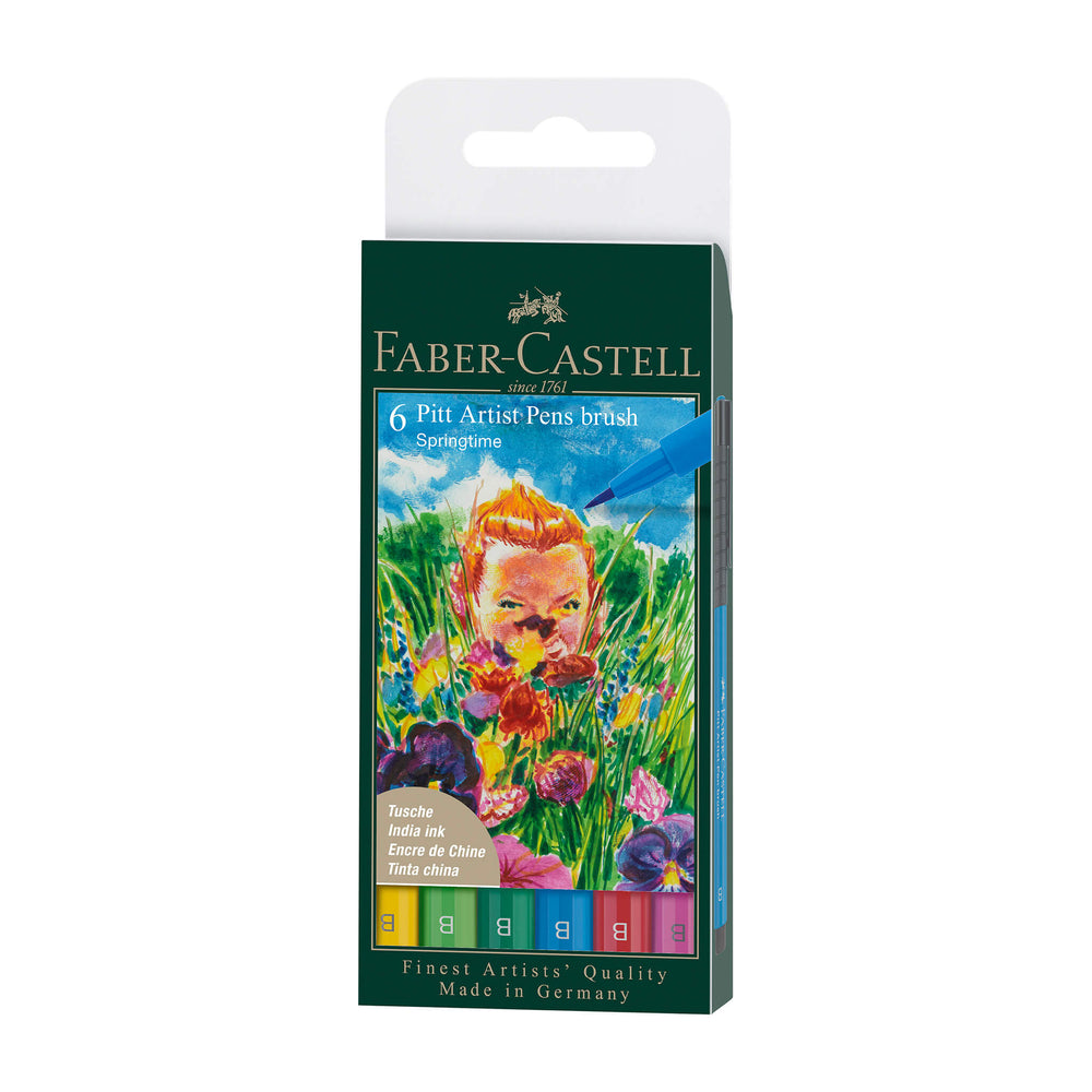 Faber-Castell PITT Artist Pen Set - Springtime Set of 6