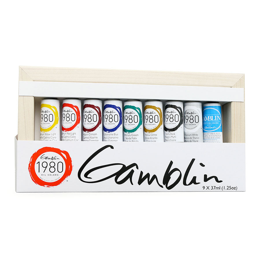 Gamblin 1980 Oil Paint Introductory Set of 9