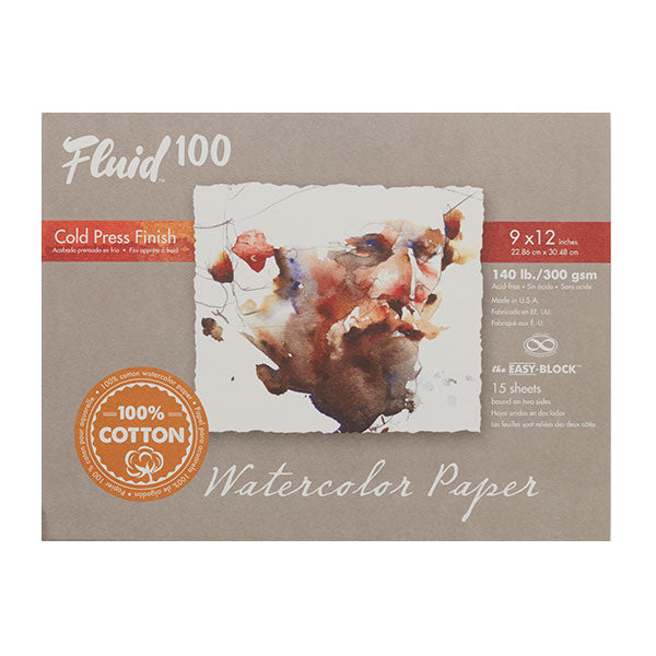 Fluid 100 Watercolour 100% Cotton Papers