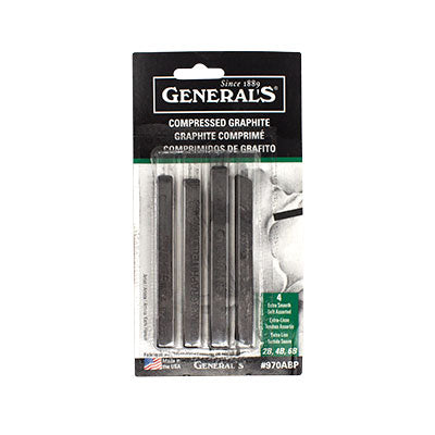 General's Assorted Compressed Graphite Sticks Set of 4 – Opus Art Supplies