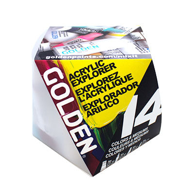 GOLDEN Acrylic Explorer Starter Set of 14