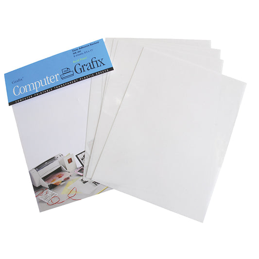 Grafix Adhesive Inkjet Film 8.5x11 pack