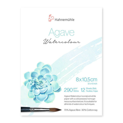 Hahnemühle® Natural Agave Watercolour Pad 8 x 10.5 cm