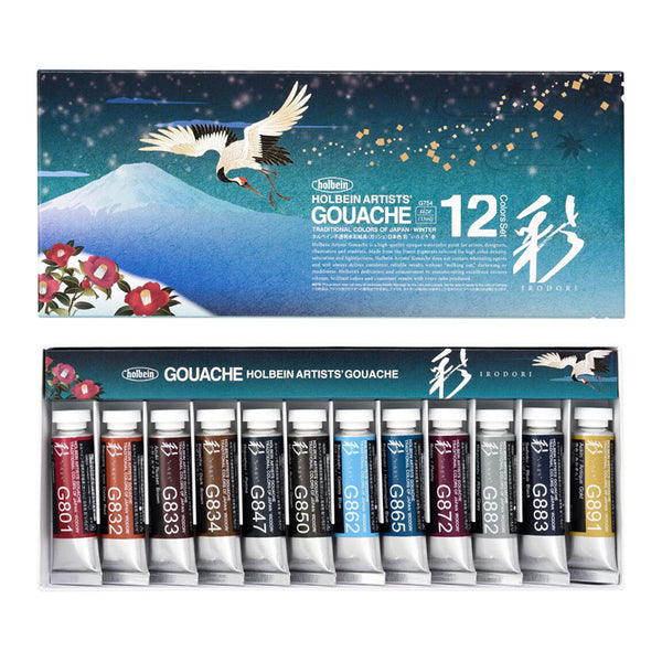 Holbein Artists' Gouache Irodori Series - Winter Set of 12 – Opus
