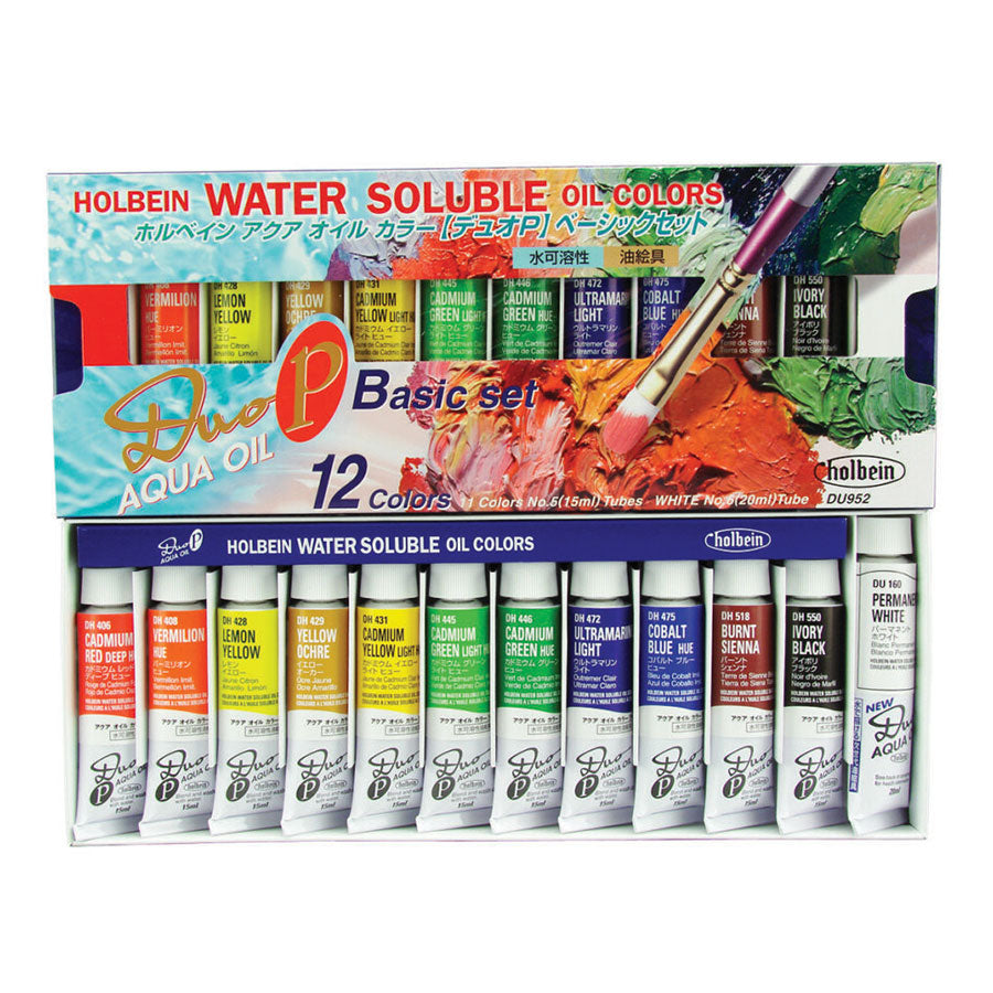 Holbein Duo Aqua Basic Set of 12 x 15ml