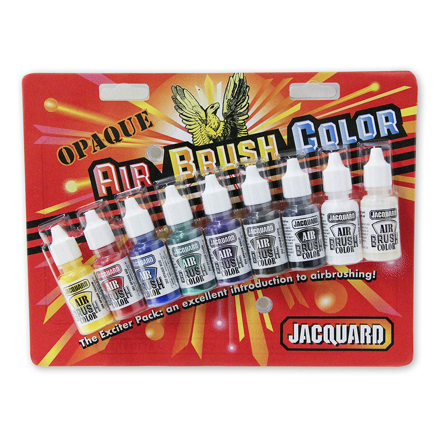 Jacquard AirBrush Paint Exciter Pack - Opaque Set of 9