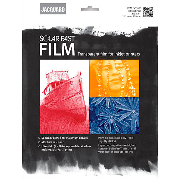 Jacquard SolarFast Film pack of 8 sheets - 8.5" x 11"