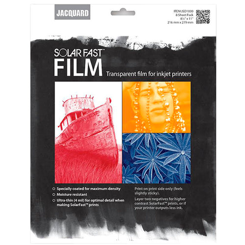 Jacquard SolarFast Film pack of 8 sheets - 8.5" x 11"