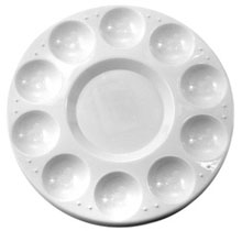 10 Well Round Mixing Tray