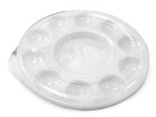 10 Well Round Mixing Tray with Cover