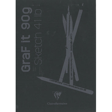 Clairefontaine Graf It Sketchbook Black 6" x 8" - Clearance