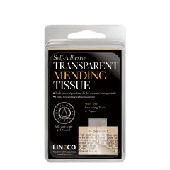 Lineco Pressure Sensitive Mending Tissue 1/2" x 12ft