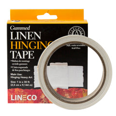Lineco Gummed Linen Tape 1" x 50yd - Clearance